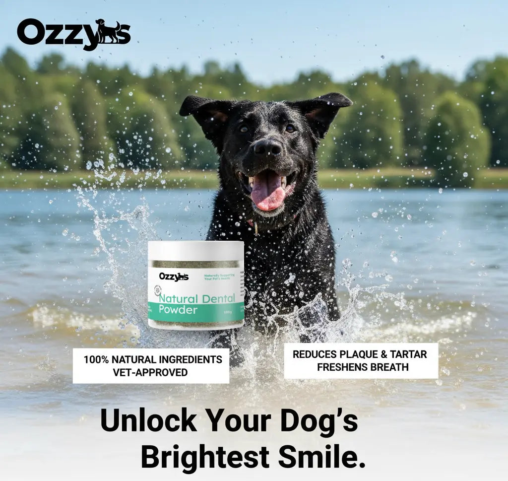 Ozzy’s Dental Powder – Natural Seaweed-Based Dog Teeth Cleaner