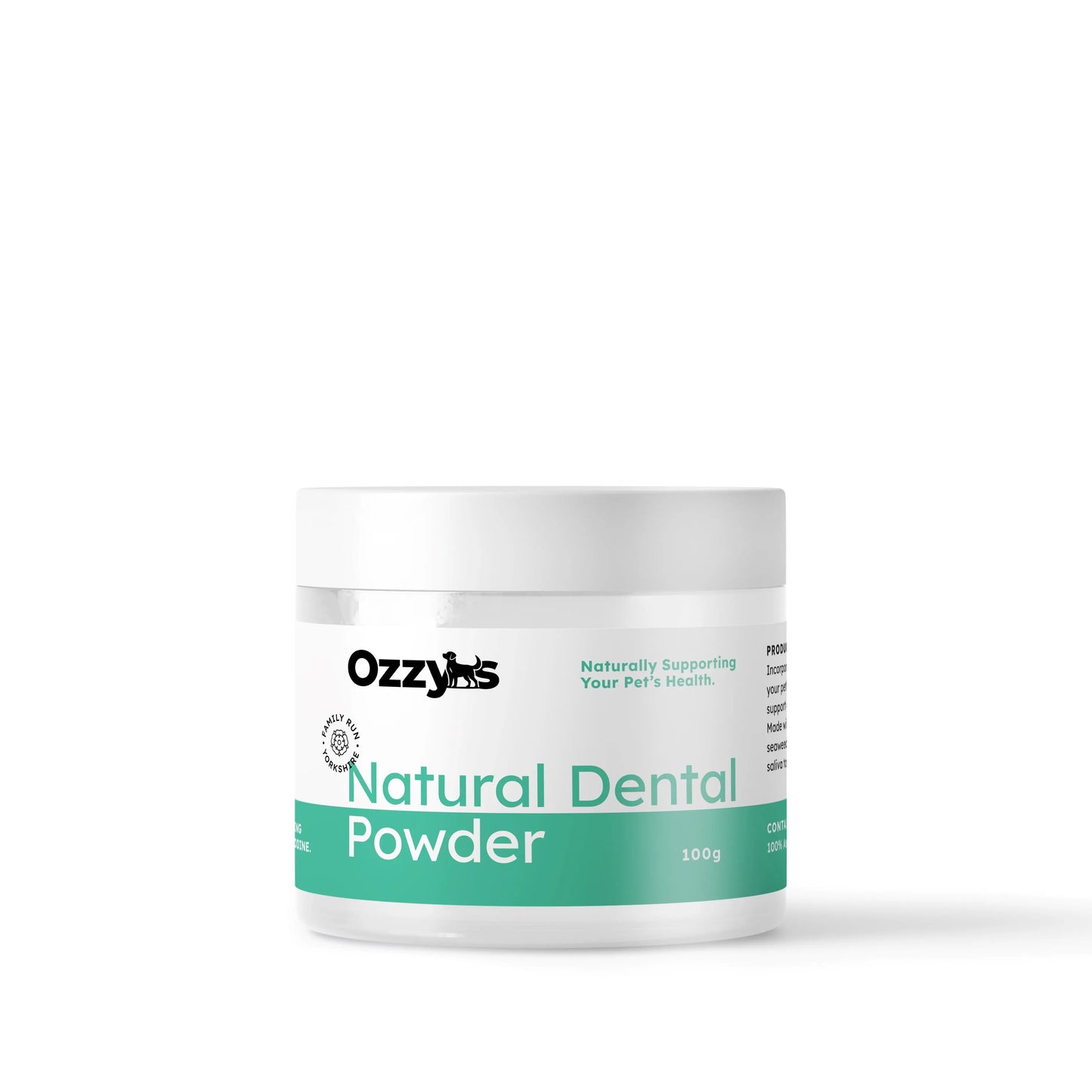 Ozzy’s Dental Powder – Natural Seaweed-Based Dog Teeth Cleaner Ozzy's