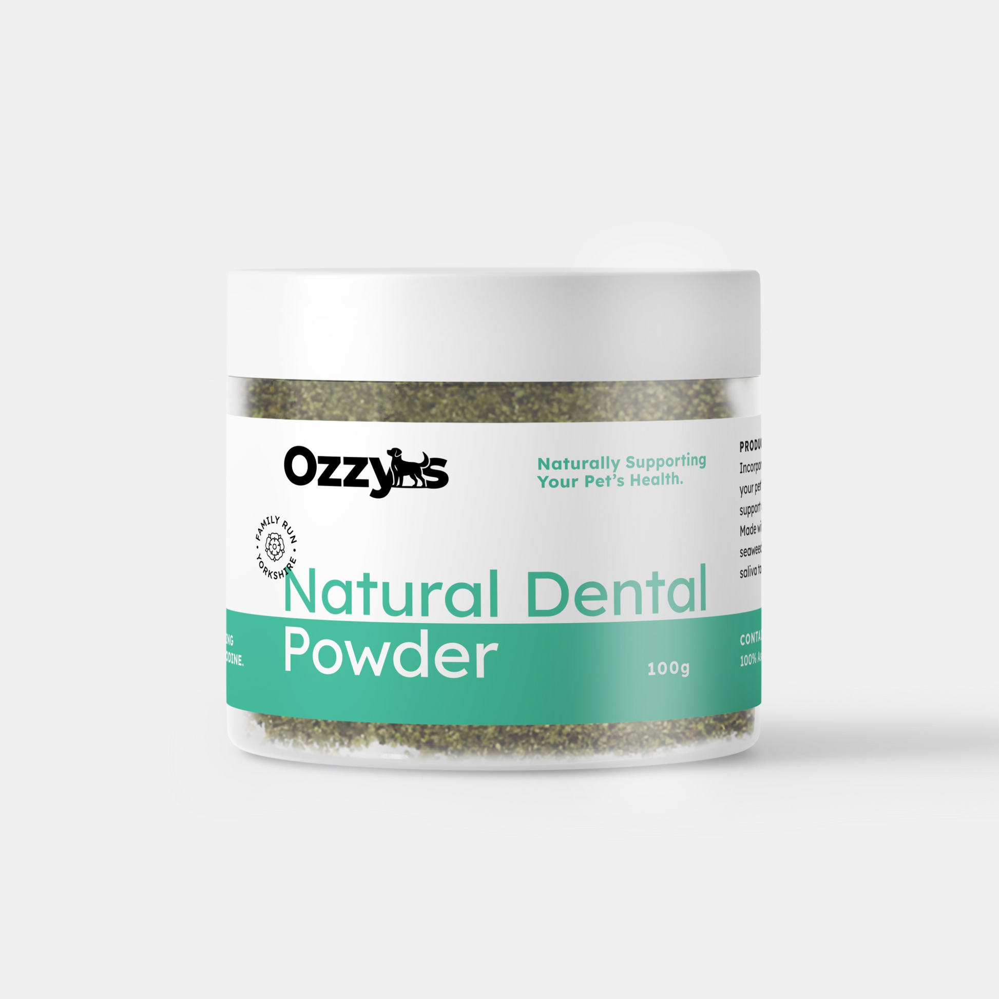 Ozzy’s Dental Powder – Natural Seaweed-Based Dog Teeth Cleaner Ozzy's