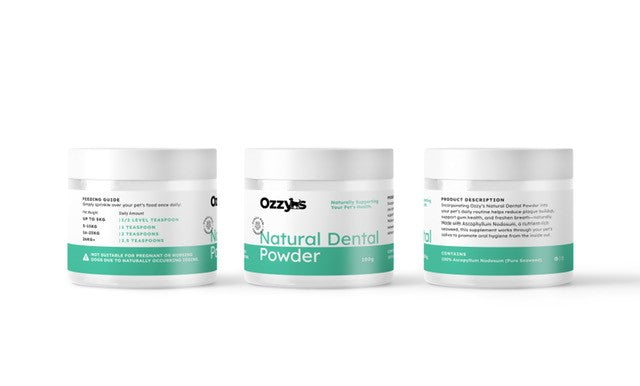 Ozzy’s Dental Powder – Natural Seaweed-Based Dog Teeth Cleaner